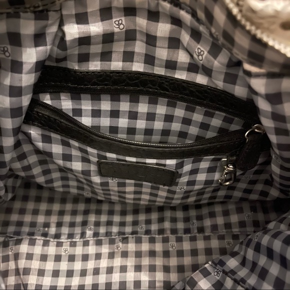 FINAL || JESSICA SIMPSON Reptile Faux Leather Tote White & Black Bag - Picture 6 of 10